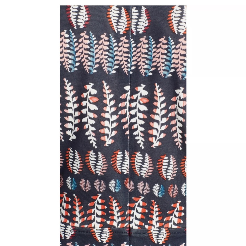 Tory Burch fern Patterned blue and rust T-Shirt cotton size M - Picture 4 of 9